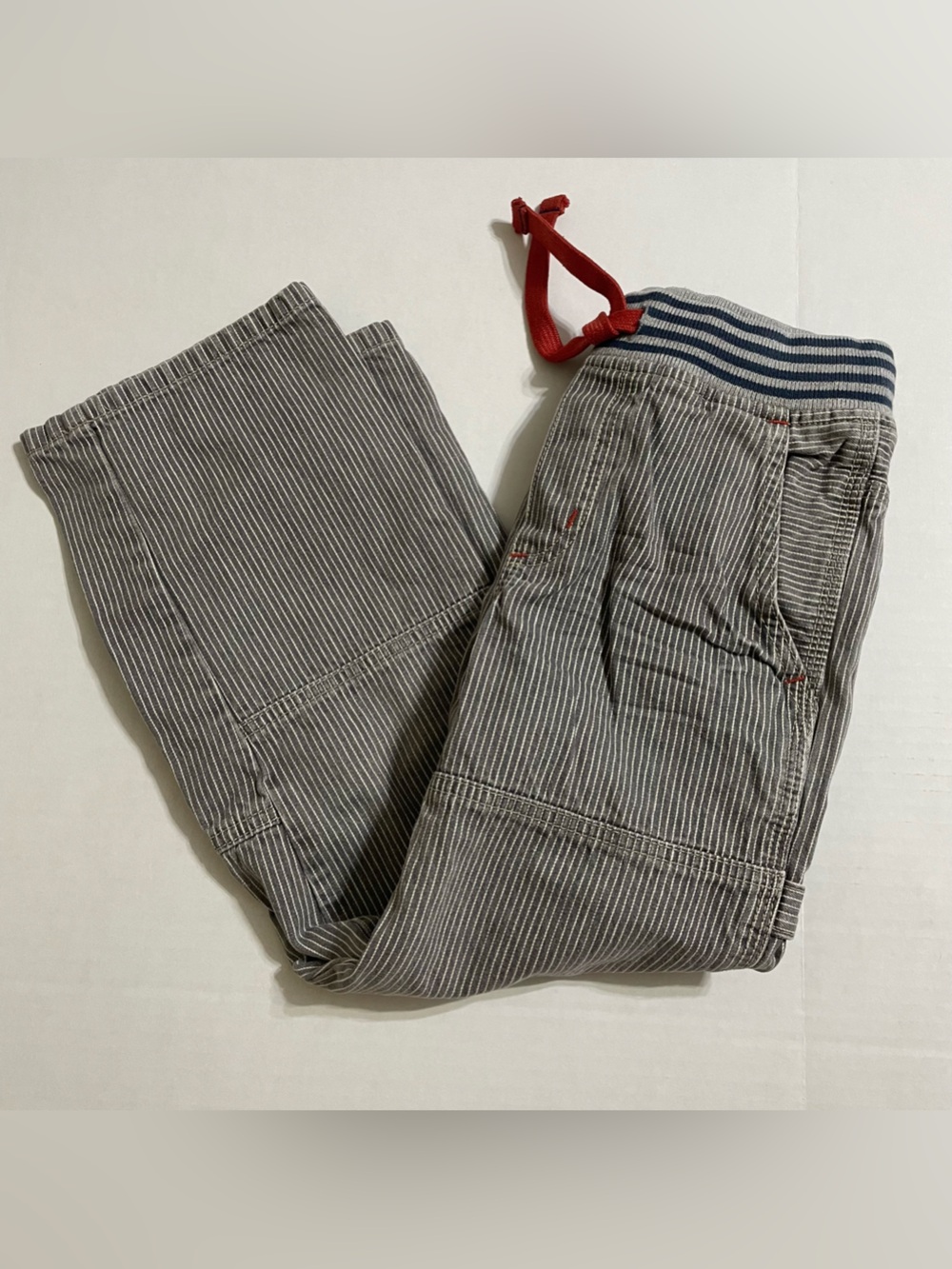 Mini Boden Boys Stripe Cotton Pants size Boys 8